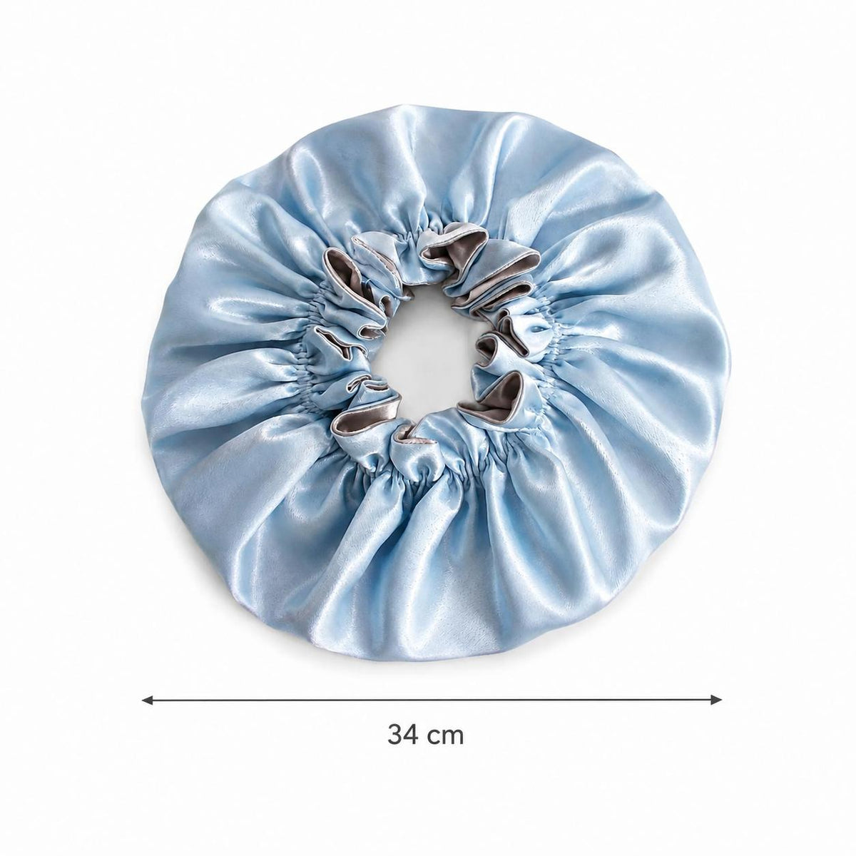 Bonnet Bleu turquoise et gris.